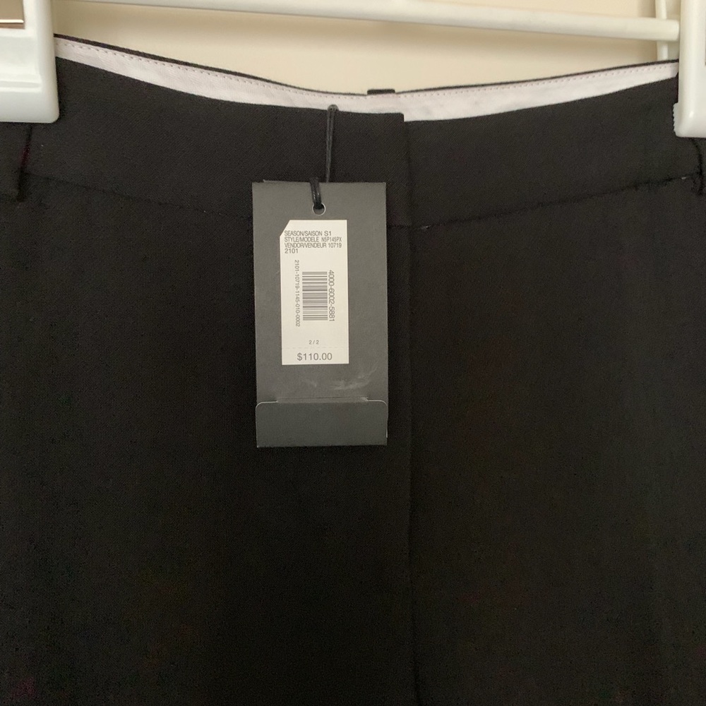 NWT Armani Exchange Black Modern Slim Trouser Pants - Picture 3 of 10